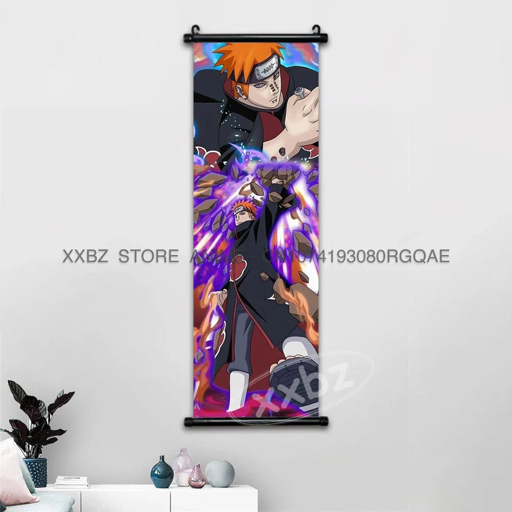 Naruto Scrolls Picture Anime Posters: Sasuke, Shikamaru, and Rock Lee