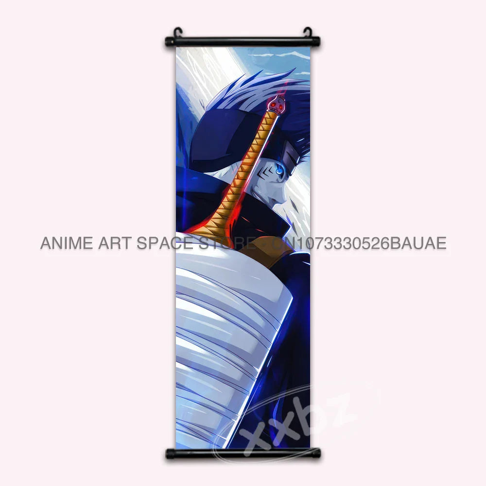 Naruto Hanging Paintings: Gaara, Obito Uchiha, Rock Lee, Kakashi, and Pain