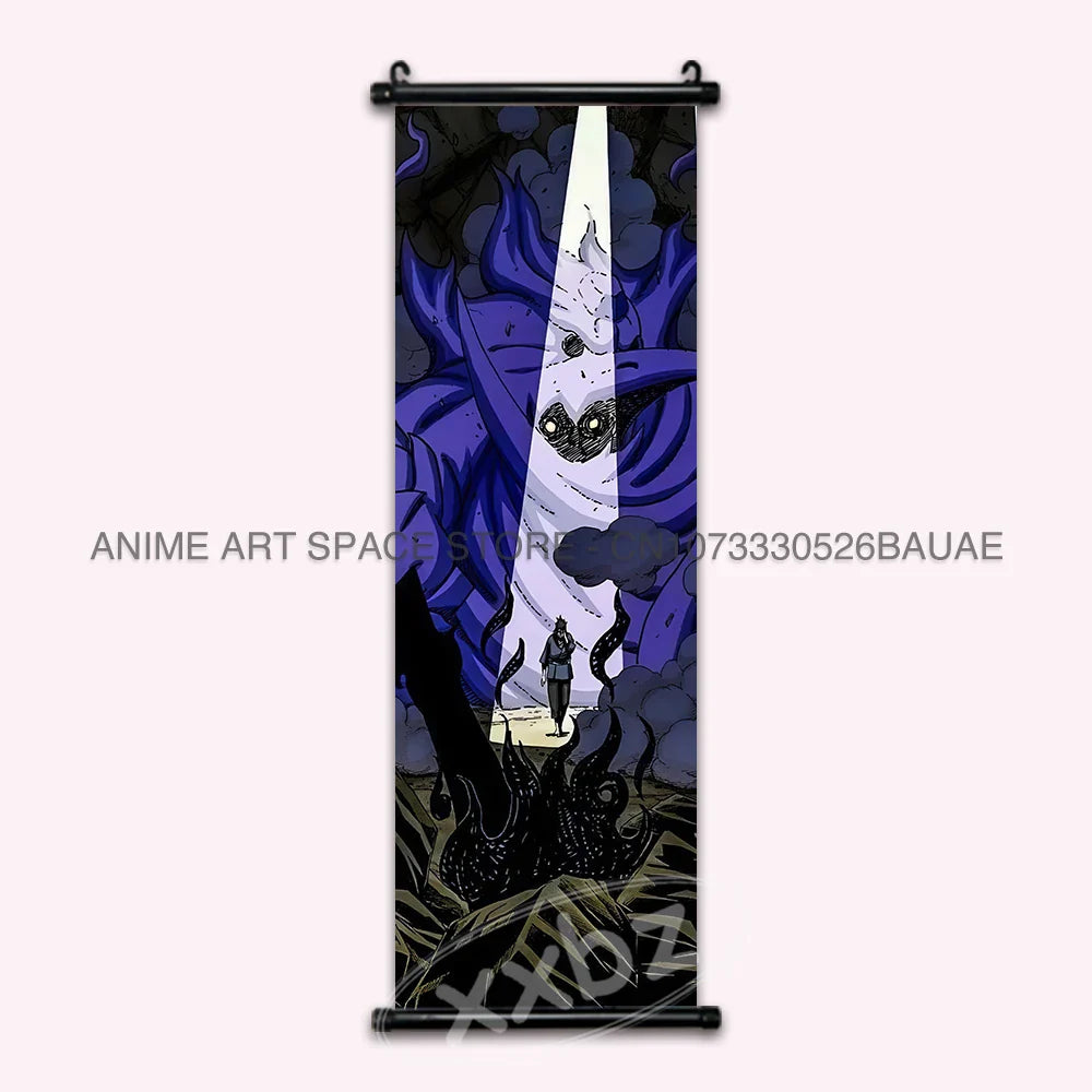 Uchiha Itachi Hanging Canvas – Anime Poster for Home Decor