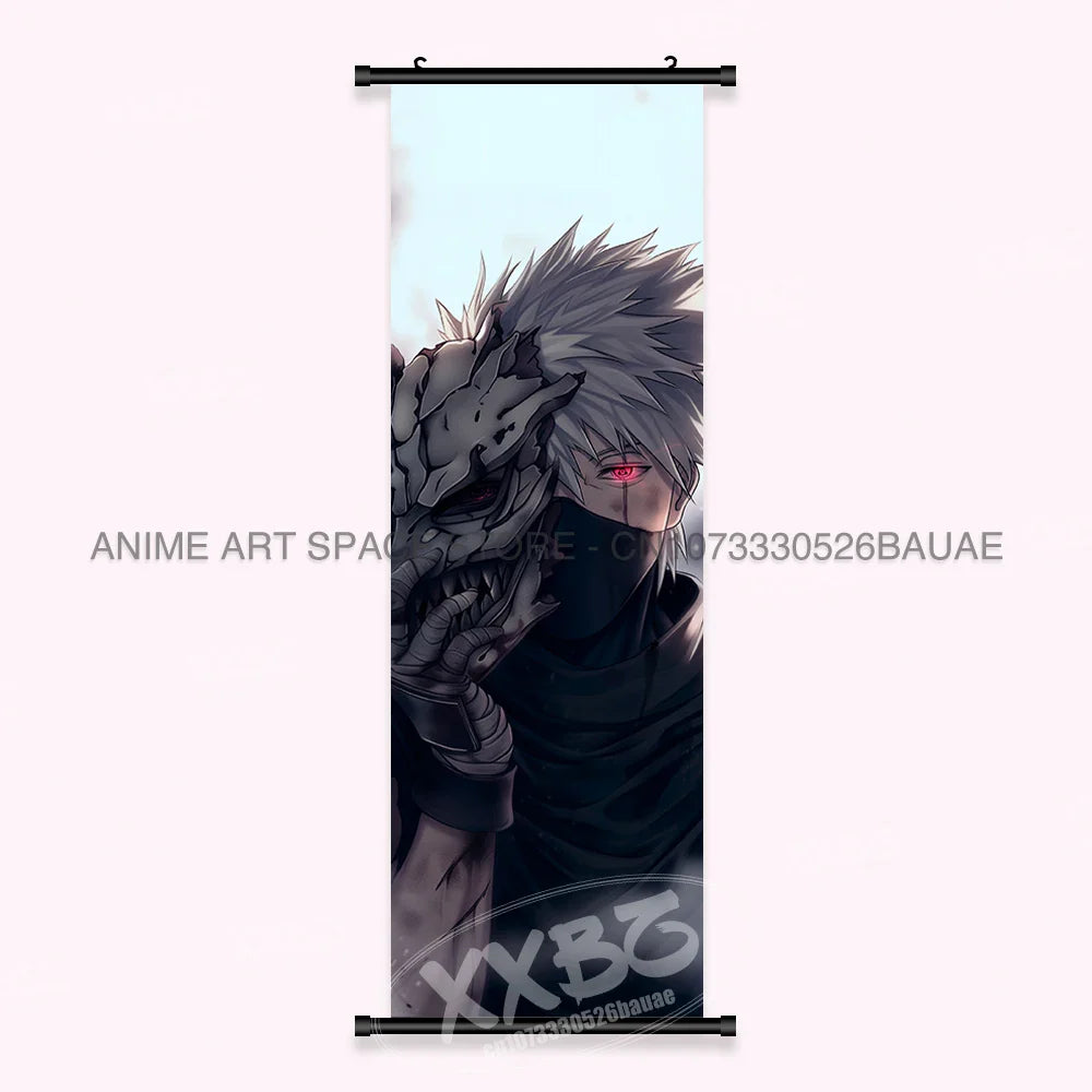 Japanese Anime Naruto Wall Artwork Canvas Scrolls - Uchiha Sasuke Print