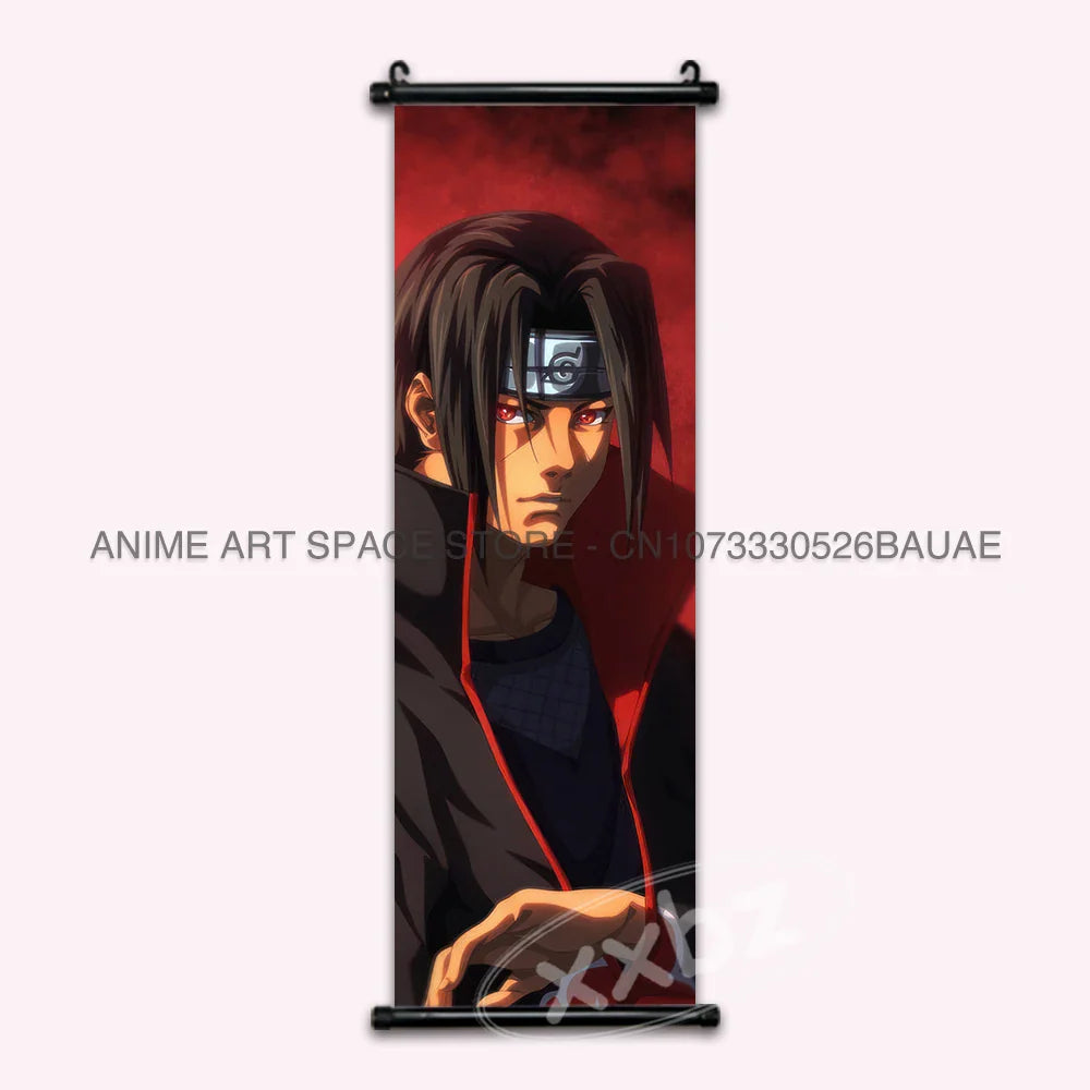 Naruto Hanging Paintings: Gaara, Obito Uchiha, Rock Lee, Kakashi, and Pain