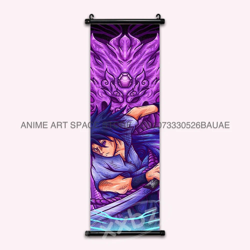 Uchiha Itachi Hanging Canvas – Anime Poster for Home Decor
