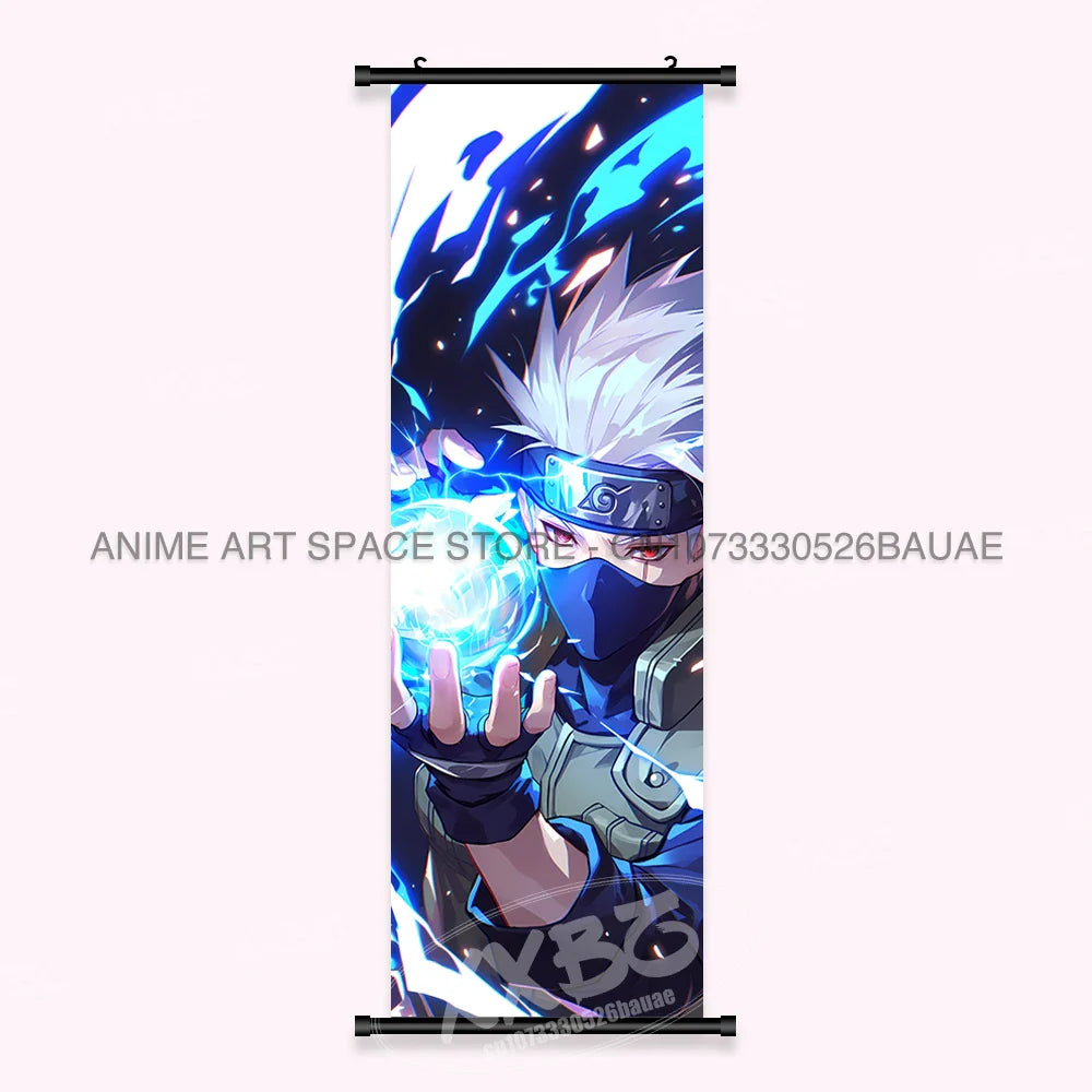 Japanese Anime Naruto Wall Artwork Canvas Scrolls - Uchiha Sasuke Print