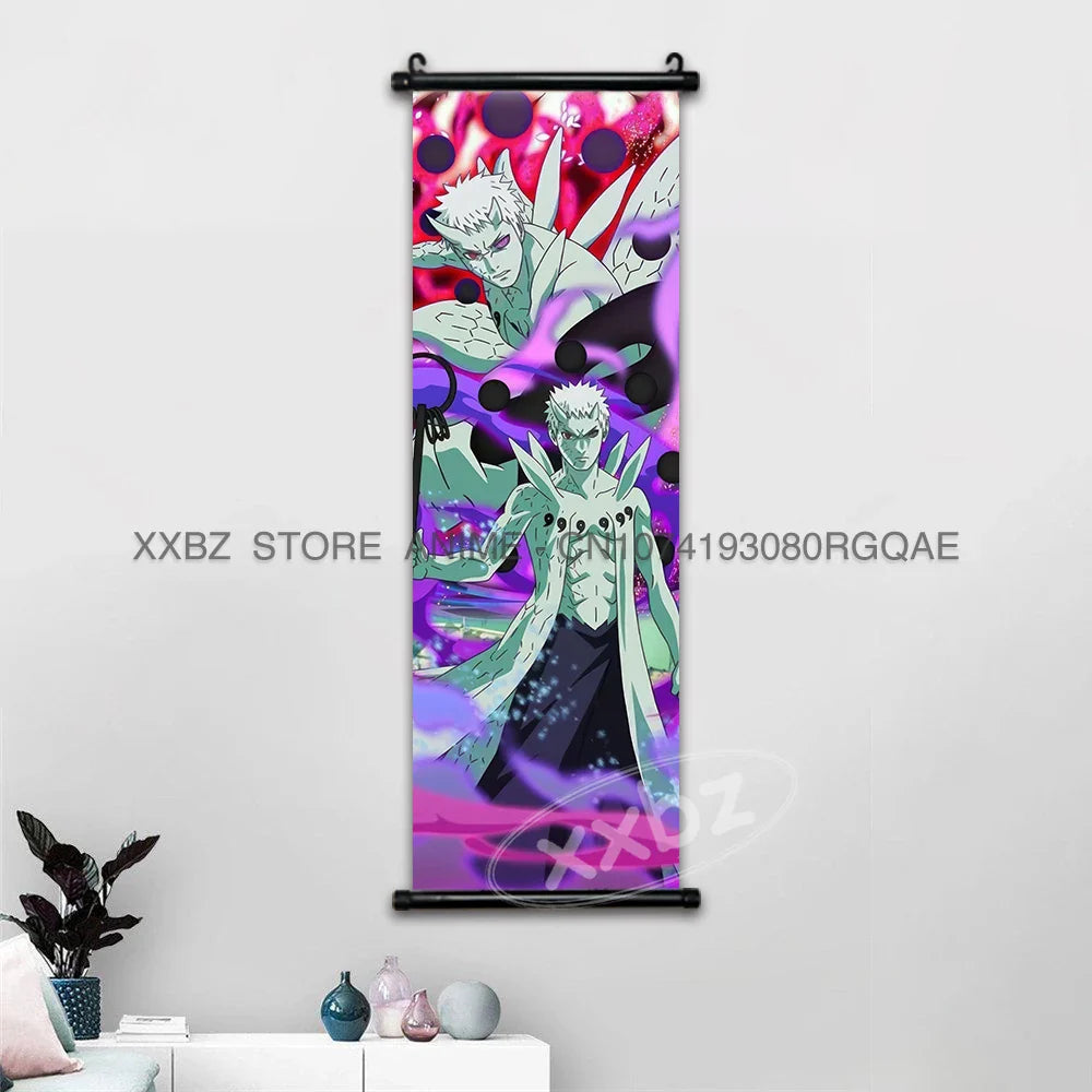 Naruto Scrolls Picture Anime Posters: Sasuke, Shikamaru, and Rock Lee