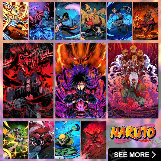 Uzumaki Naruto Home Decor – Uchiha Itachi, Madara &amp; Jiraiya Canvas Wall Art