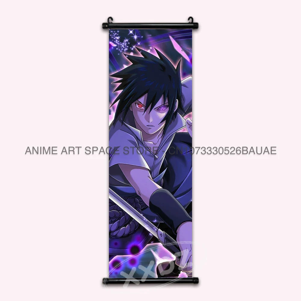 Uchiha Itachi Hanging Canvas – Anime Poster for Home Decor