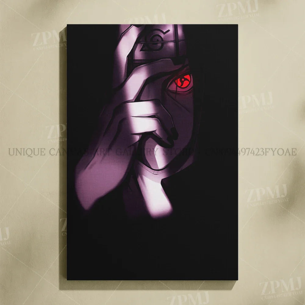 Uchiha Itachi Canvas Print – Japanese Anime Wall Art for Home Decor