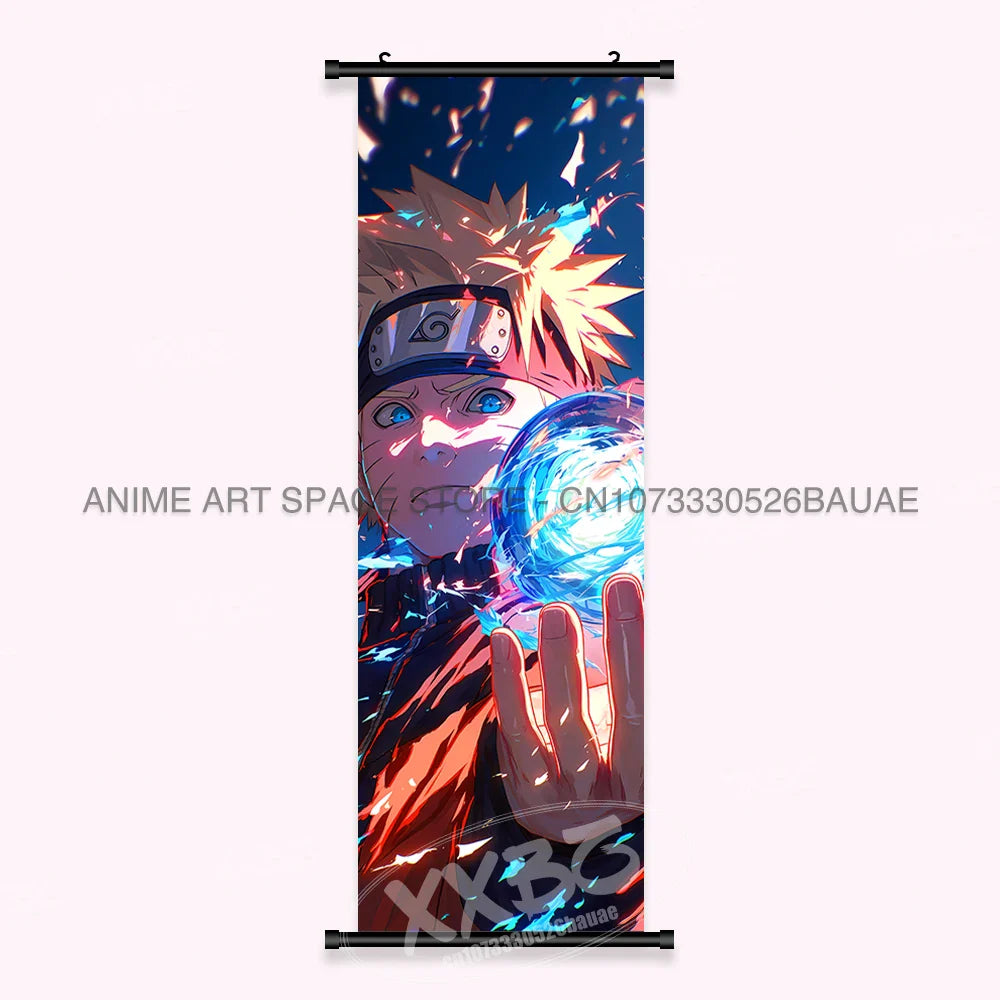 Japanese Anime Naruto Wall Artwork Canvas Scrolls - Uchiha Sasuke Print