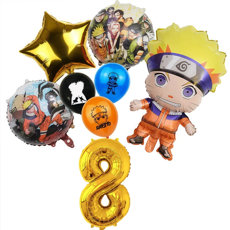 1SET Anime Narutoed Theme Boy Favors DIY Birthday Festival Gift