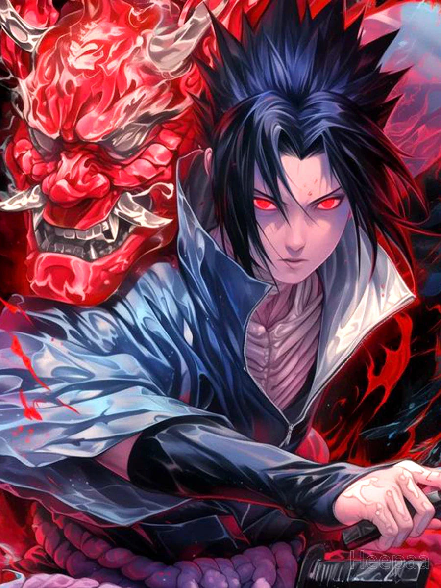 MINISO Naruto Uzumaki &amp; Sasuke Uchiha 5D DIY Diamond Painting Kits