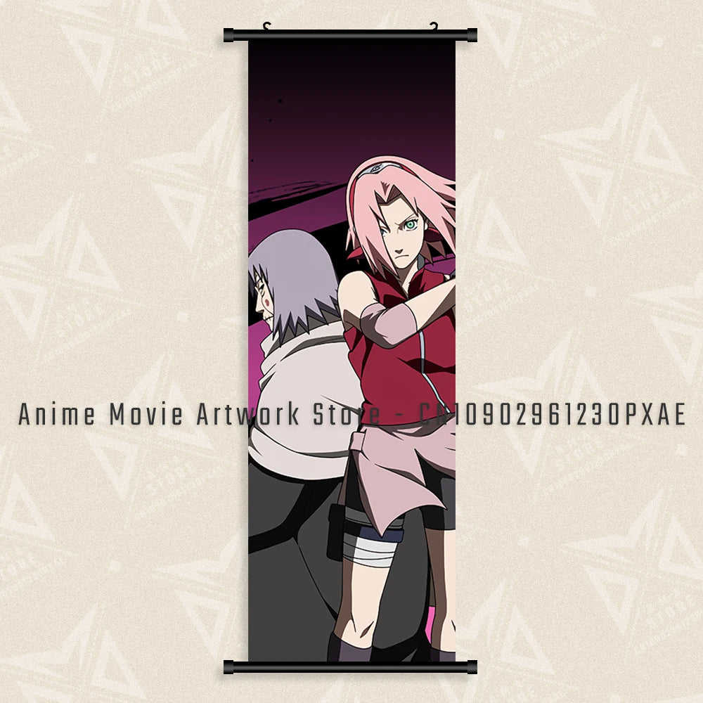 Haruno Sakura Canvas Scrolls – HD Anime Poster for Home Decor
