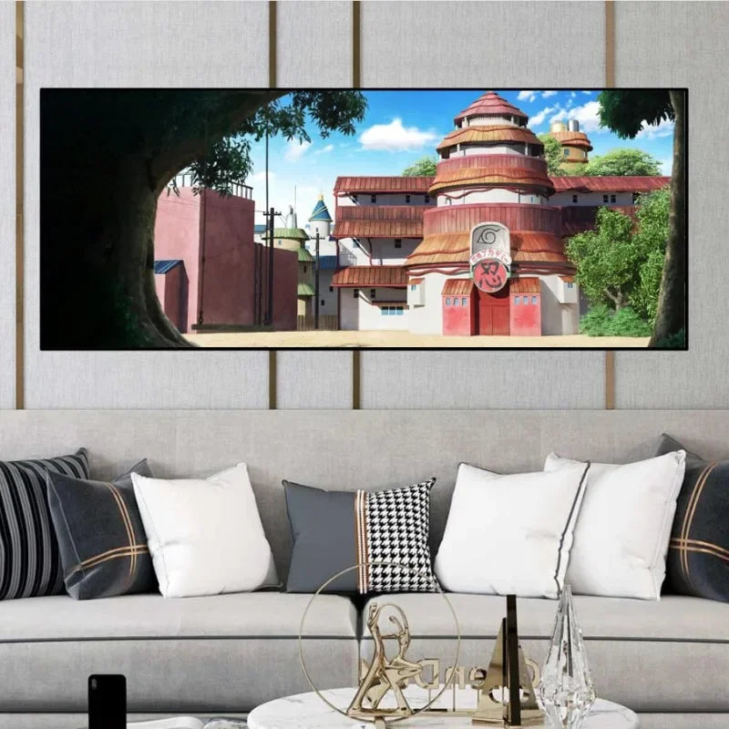 Naruto Family Portrait Decoration Painting – Perfect for Kid's Bedrooms