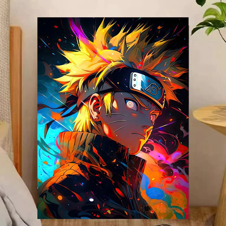 MINISO Naruto Uzumaki &amp; Sasuke Uchiha 5D DIY Diamond Painting Kits