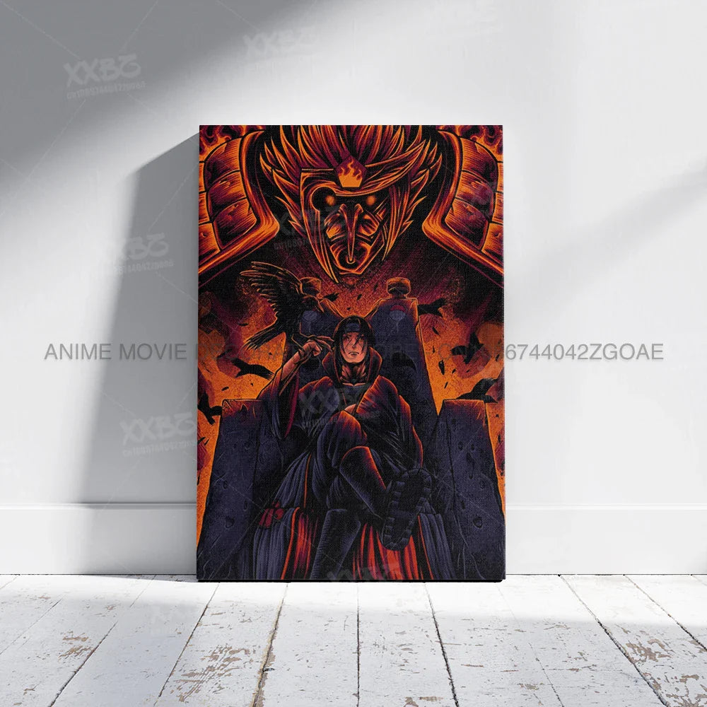 Uzumaki Naruto Poster – Jiraiya & Kakashi Anime Art for Home Decor