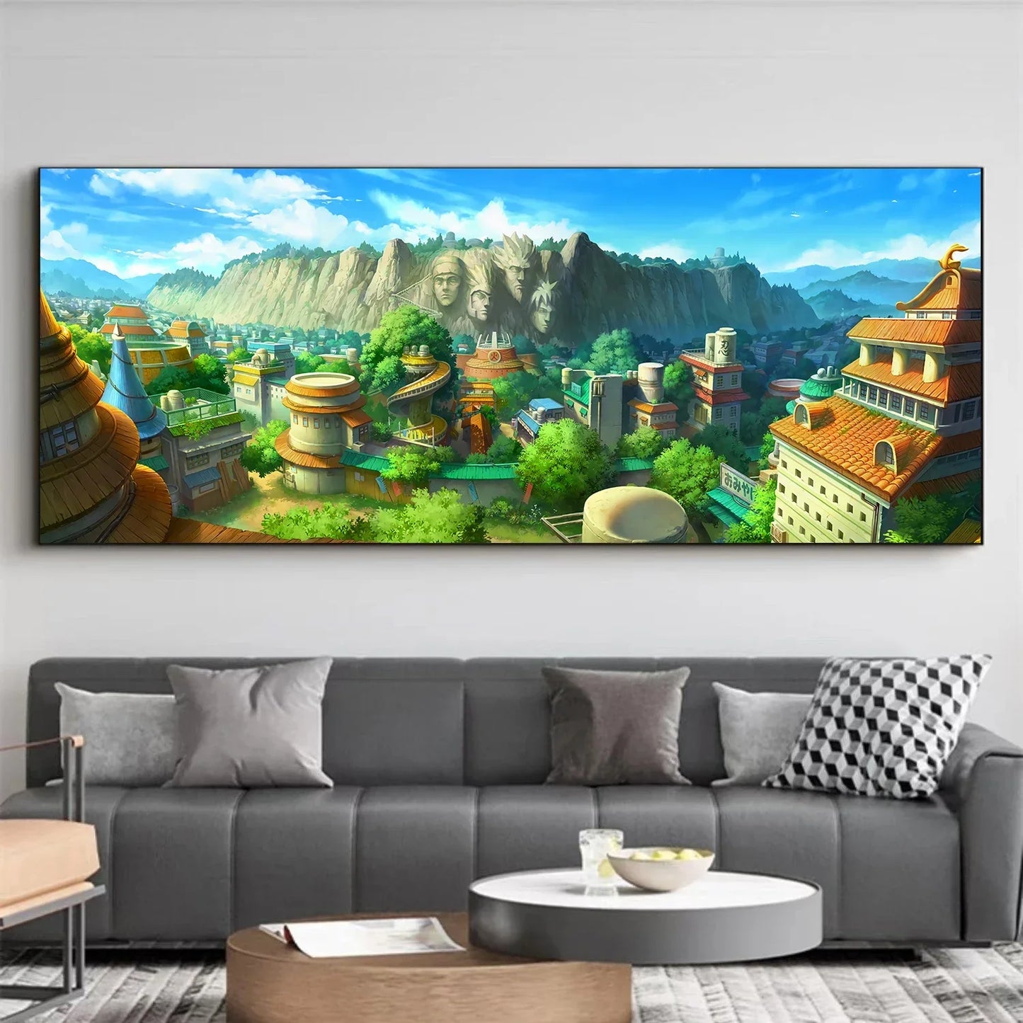 Naruto Family Portrait Decoration Painting – Perfect for Kid's Bedrooms