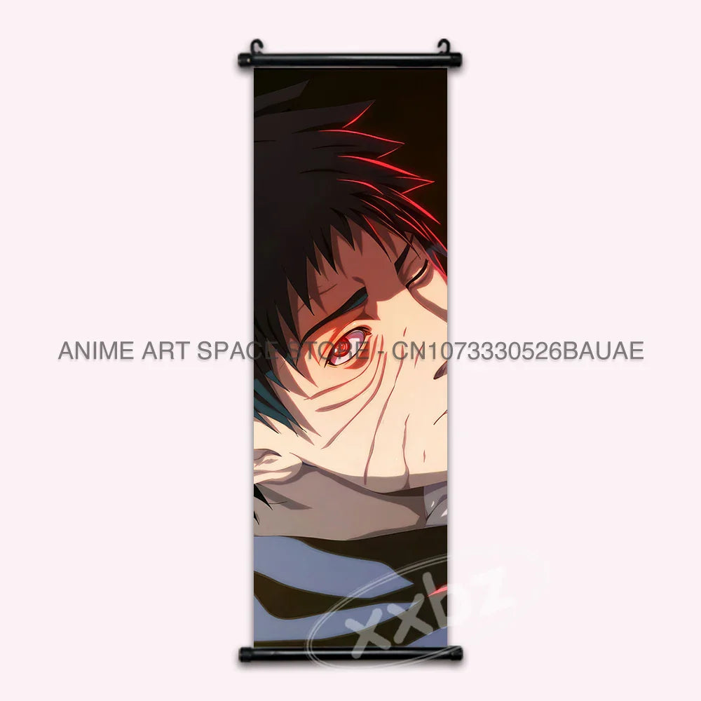 Naruto Hanging Paintings: Gaara, Obito Uchiha, Rock Lee, Kakashi, and Pain