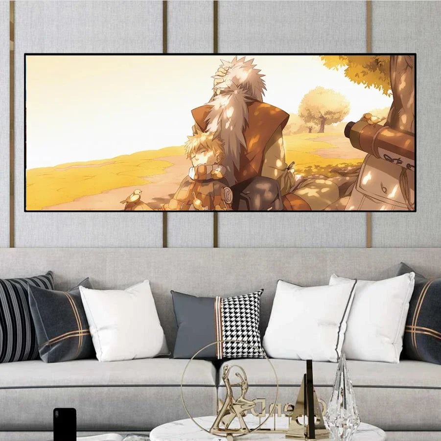 Naruto Family Portrait Decoration Painting – Perfect for Kid's Bedrooms