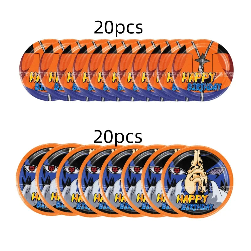 1SET Anime Narutoed Theme Boy Favors DIY Birthday Festival Gift