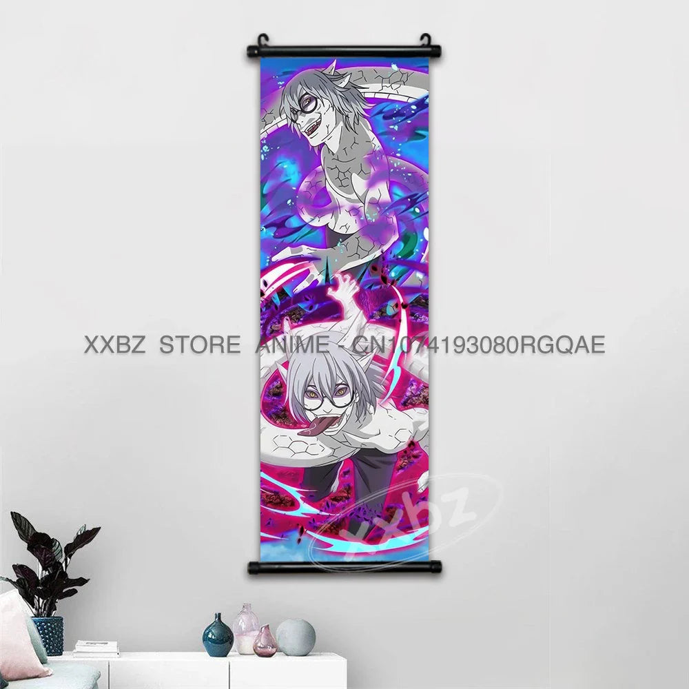 Naruto Scrolls Picture Anime Posters: Sasuke, Shikamaru, and Rock Lee