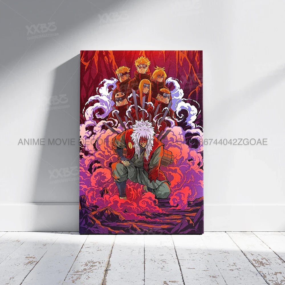 Uzumaki Naruto Home Decor – Uchiha Itachi, Madara &amp; Jiraiya Canvas Wall Art