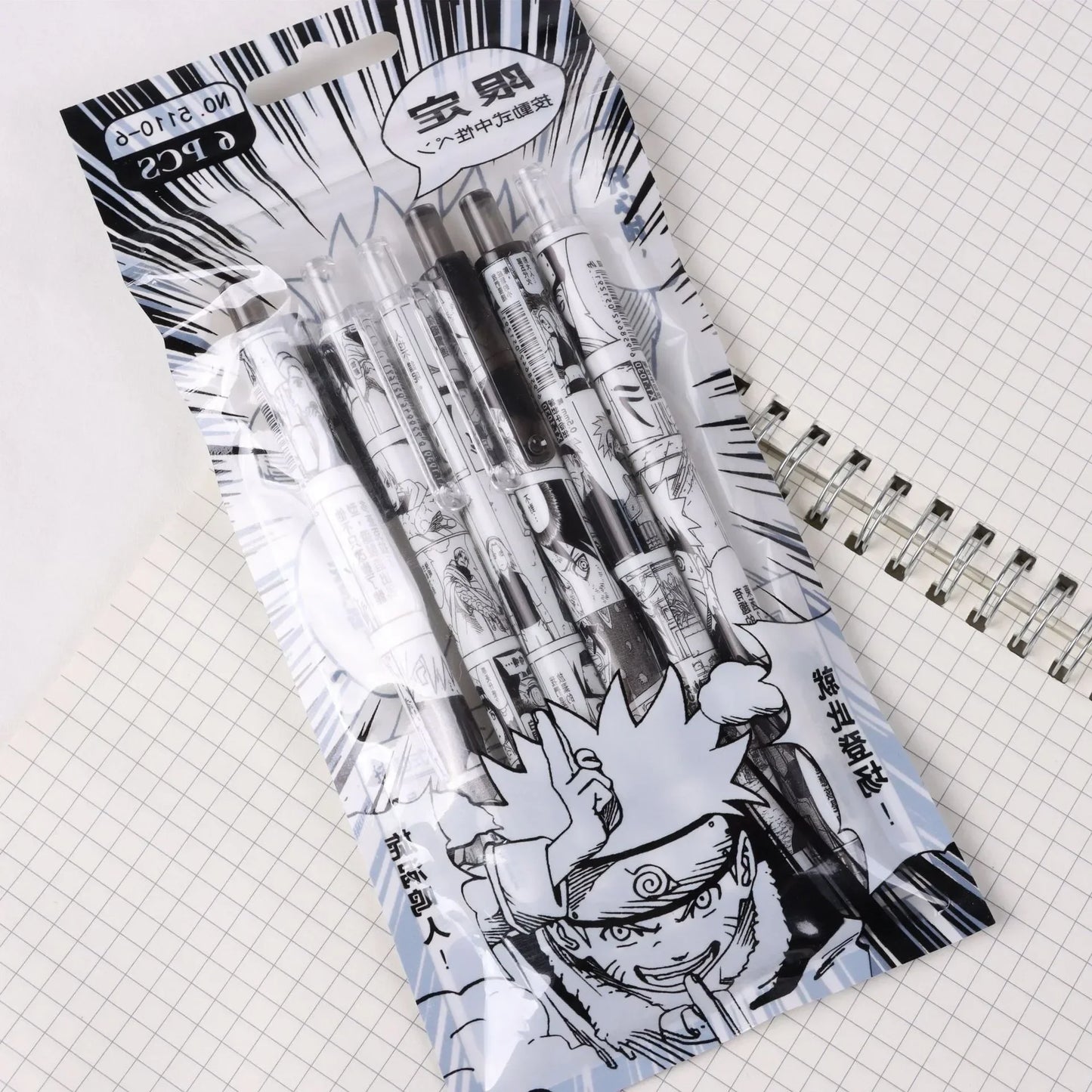 Naruto 6Pcs/set Gel Pen