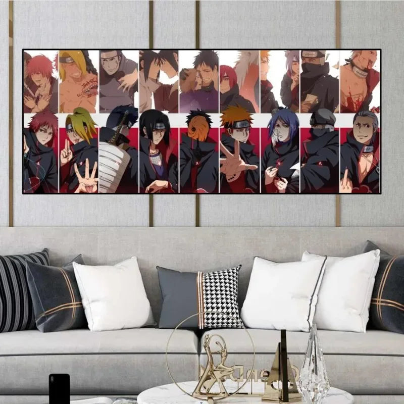 Naruto Family Portrait Decoration Painting – Perfect for Kid's Bedrooms