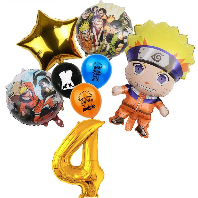 1SET Anime Narutoed Theme Boy Favors DIY Birthday Festival Gift
