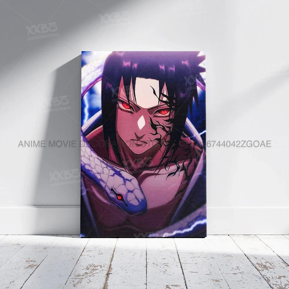 Uzumaki Naruto Home Decor – Uchiha Itachi, Madara &amp; Jiraiya Canvas Wall Art