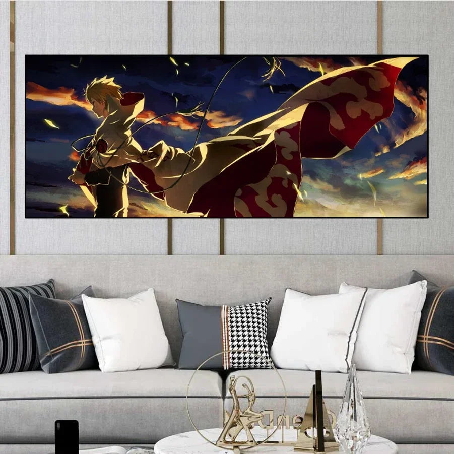 Naruto Family Portrait Decoration Painting – Perfect for Kid's Bedrooms