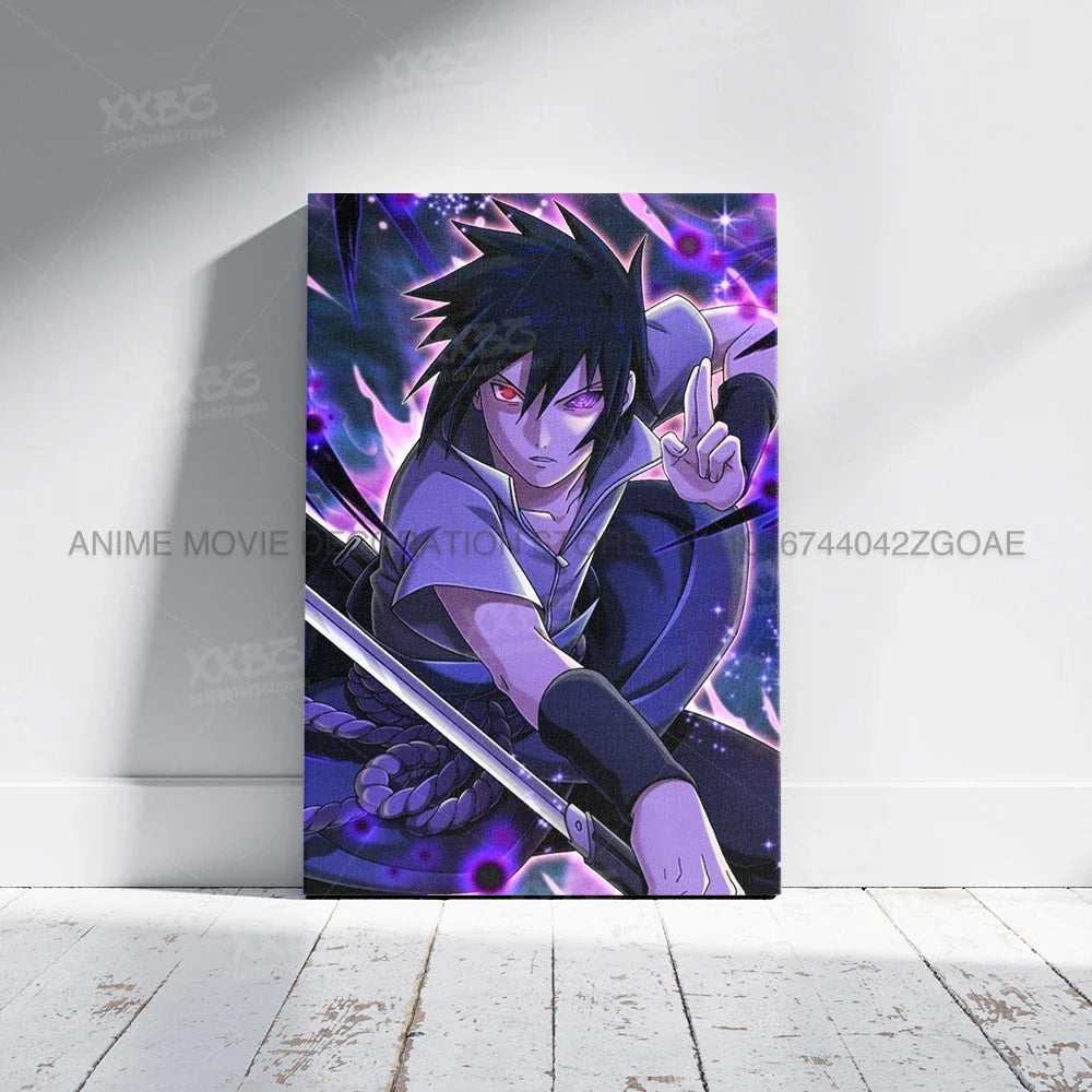 Uzumaki Naruto Home Decor – Uchiha Itachi, Madara &amp; Jiraiya Canvas Wall Art