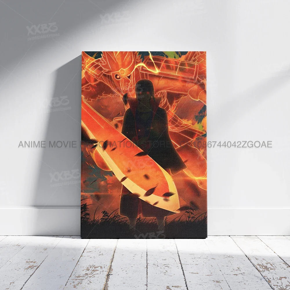 Uzumaki Naruto Home Decor – Uchiha Itachi, Madara &amp; Jiraiya Canvas Wall Art