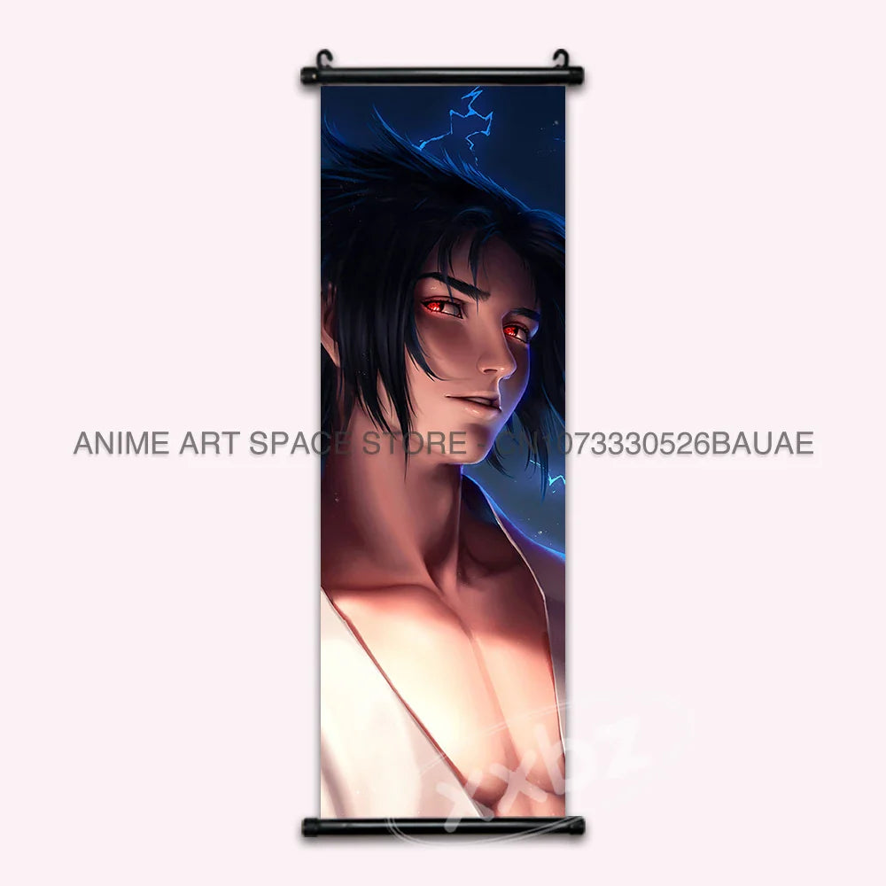 Naruto Hanging Paintings: Gaara, Obito Uchiha, Rock Lee, Kakashi, and Pain