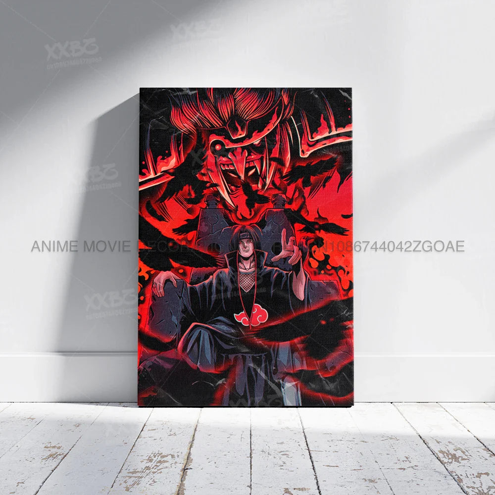 Uzumaki Naruto Poster – Jiraiya & Kakashi Anime Art for Home Decor