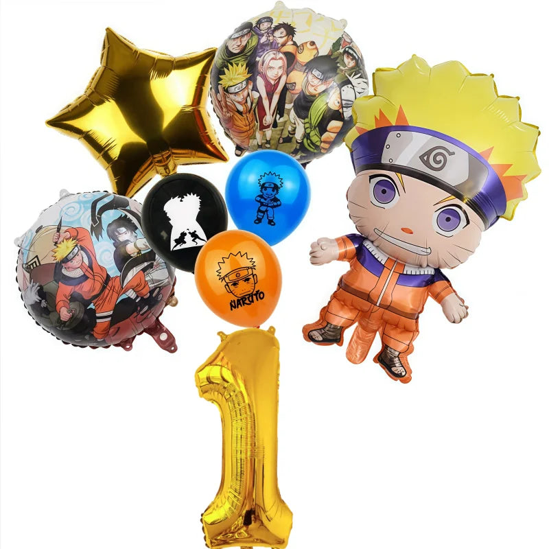 1SET Anime Narutoed Theme Boy Favors DIY Birthday Festival Gift