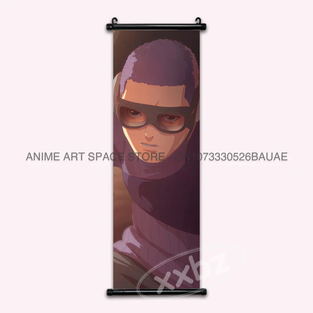 Naruto Hanging Paintings: Gaara, Obito Uchiha, Rock Lee, Kakashi, and Pain
