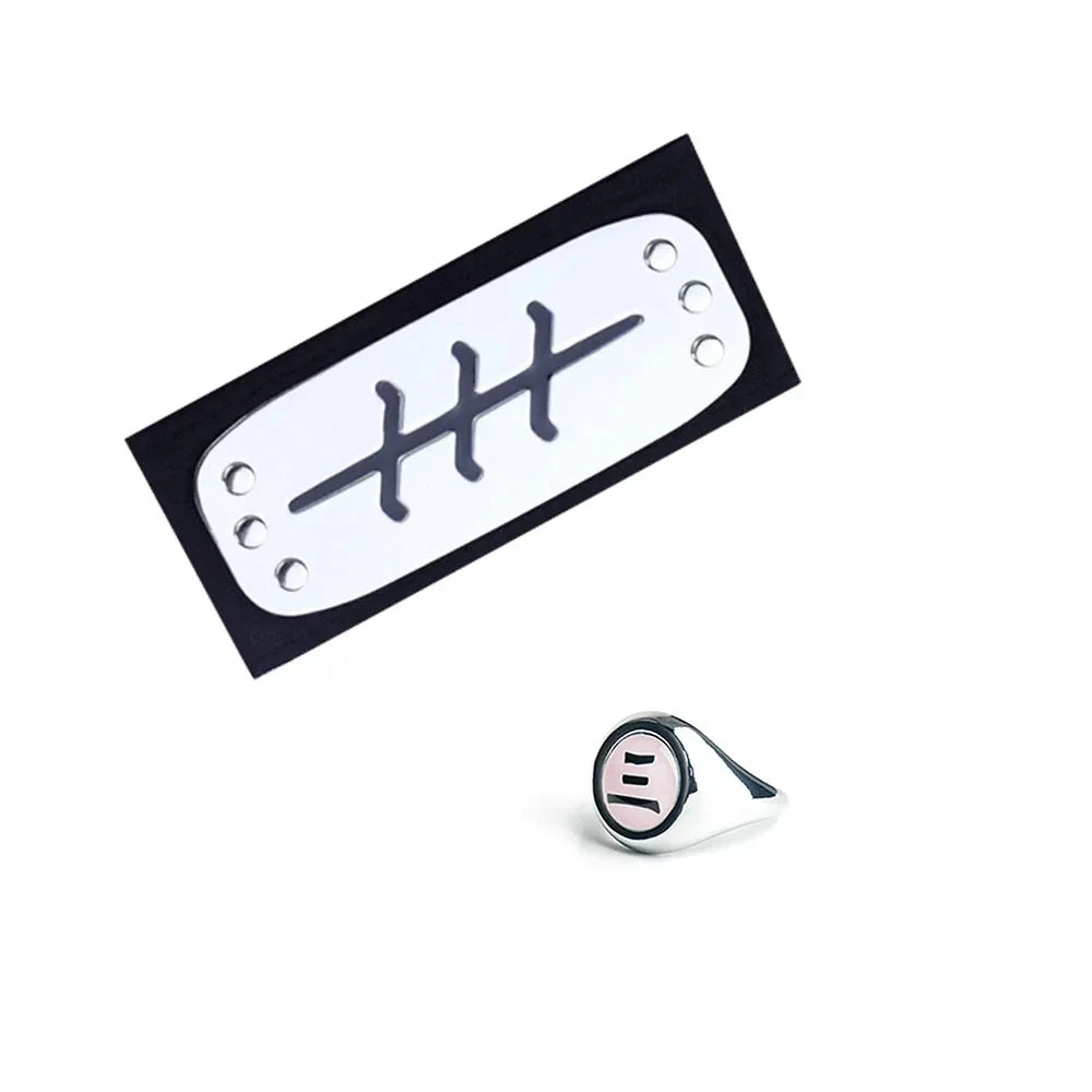 Naruto Akatsuki Rings Headbands – Anime Figure Accessories for Cosplay & Collectors