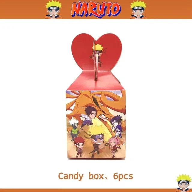 Cartoon Narutoed Anime Ninja Birthday Party Decoration Set