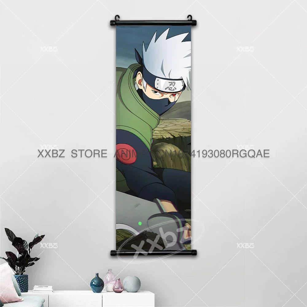 Uzumaki Naruto Scrolls Pictures Uchiha Sasuke Decorative Hanging Painting
