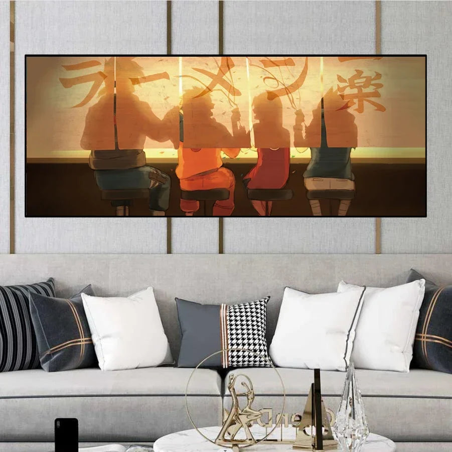 Naruto Family Portrait Decoration Painting – Perfect for Kid's Bedrooms