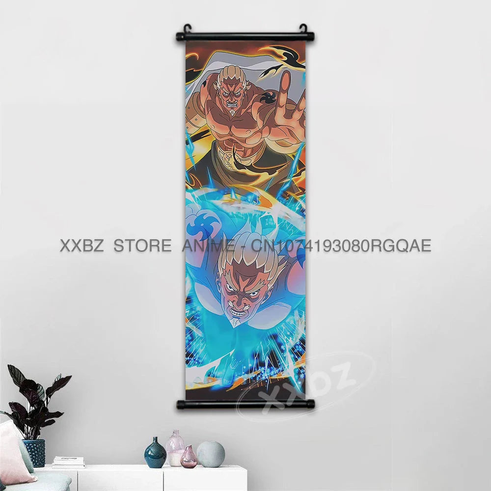 Naruto Scrolls Picture Anime Posters: Sasuke, Shikamaru, and Rock Lee