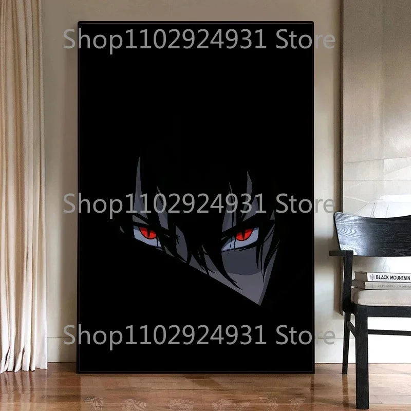 Japanese Classic Anime Uzumaki Naruto Black and White Poster