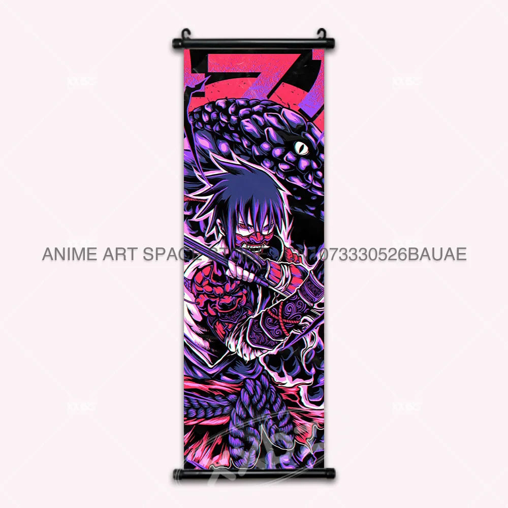 Uchiha Itachi Hanging Canvas – Anime Poster for Home Decor