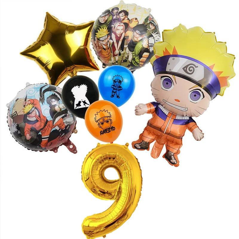 1SET Anime Narutoed Theme Boy Favors DIY Birthday Festival Gift