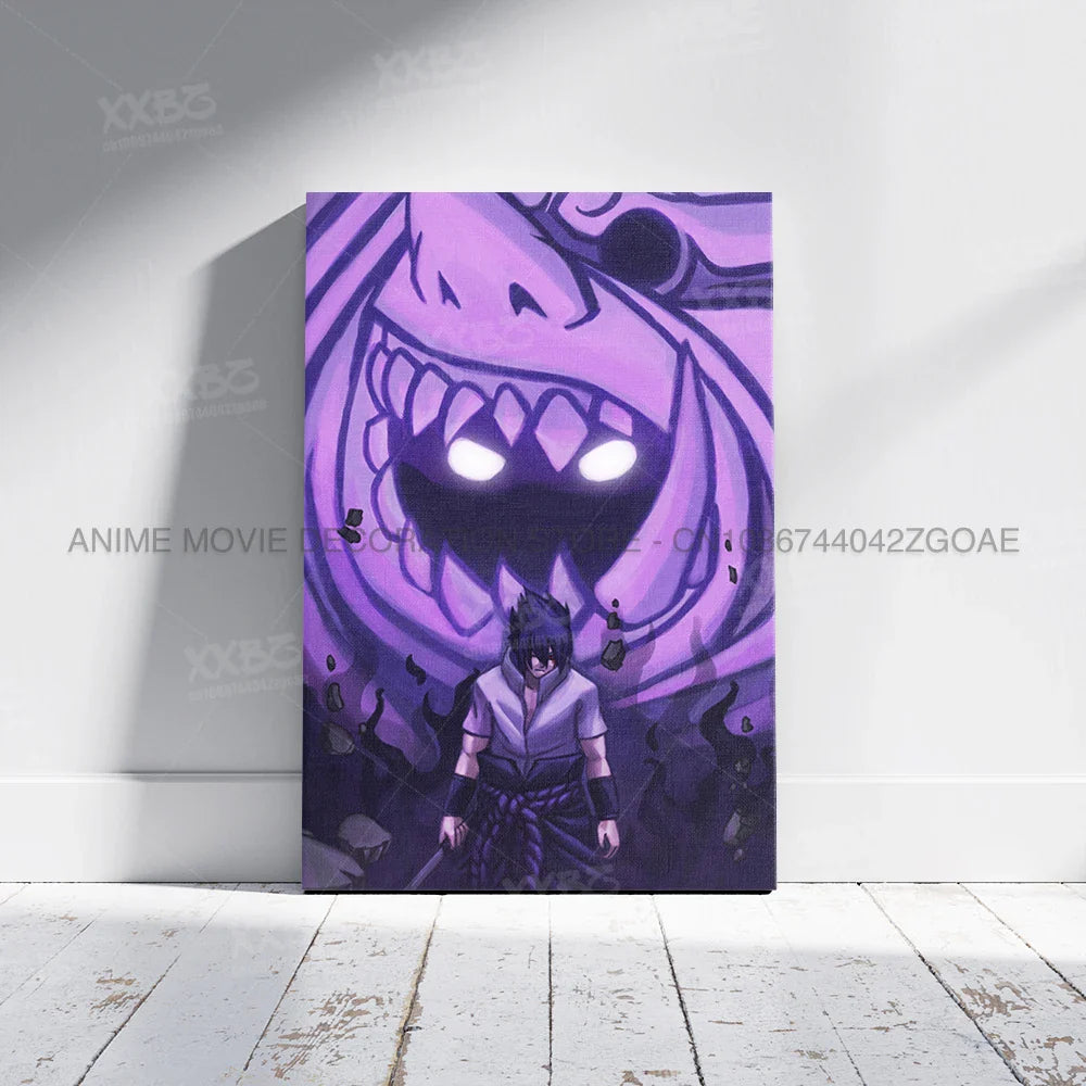 Uzumaki Naruto Home Decor – Uchiha Itachi, Madara &amp; Jiraiya Canvas Wall Art
