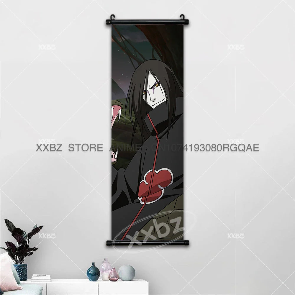Uzumaki Naruto Scrolls Pictures Uchiha Sasuke Decorative Hanging Painting