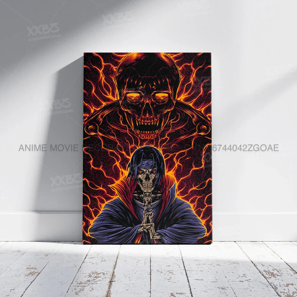 Uzumaki Naruto Poster – Jiraiya & Kakashi Anime Art for Home Decor