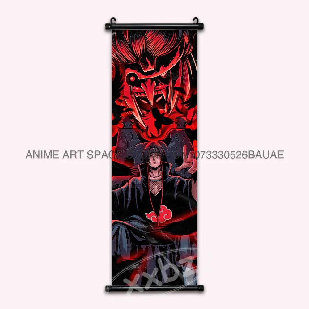 Uchiha Itachi Hanging Canvas – Anime Poster for Home Decor