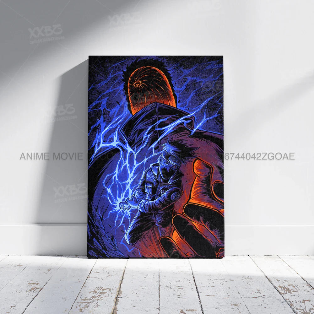 Uzumaki Naruto Poster – Jiraiya & Kakashi Anime Art for Home Decor