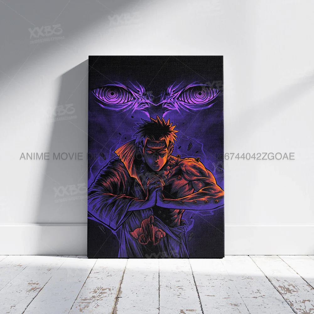 Uzumaki Naruto Poster – Jiraiya & Kakashi Anime Art for Home Decor