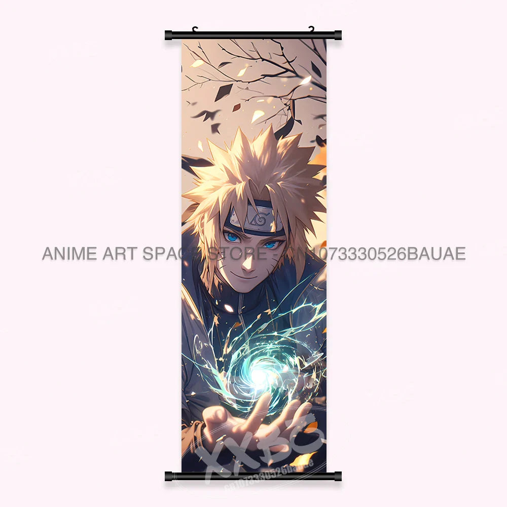 Japanese Anime Naruto Wall Artwork Canvas Scrolls - Uchiha Sasuke Print